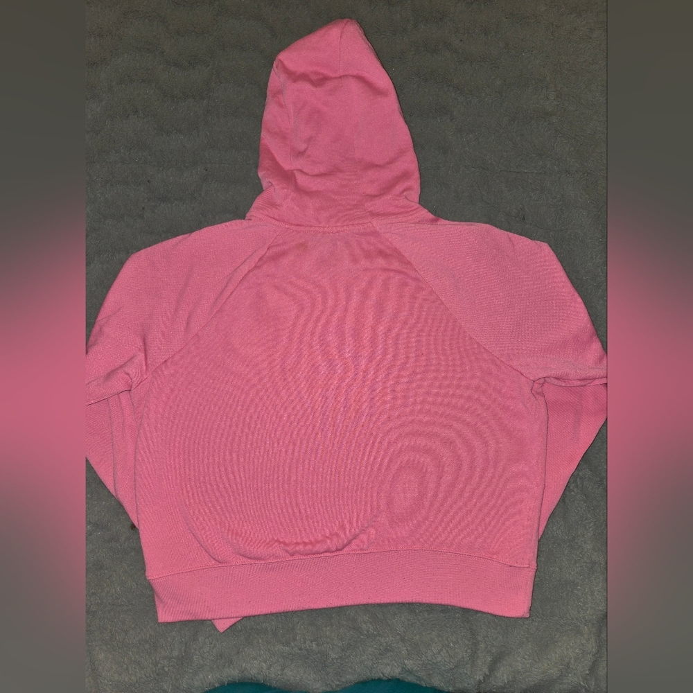 Nike Women's Pink Sweatshirt with Black Logo - Picture 2 of 3